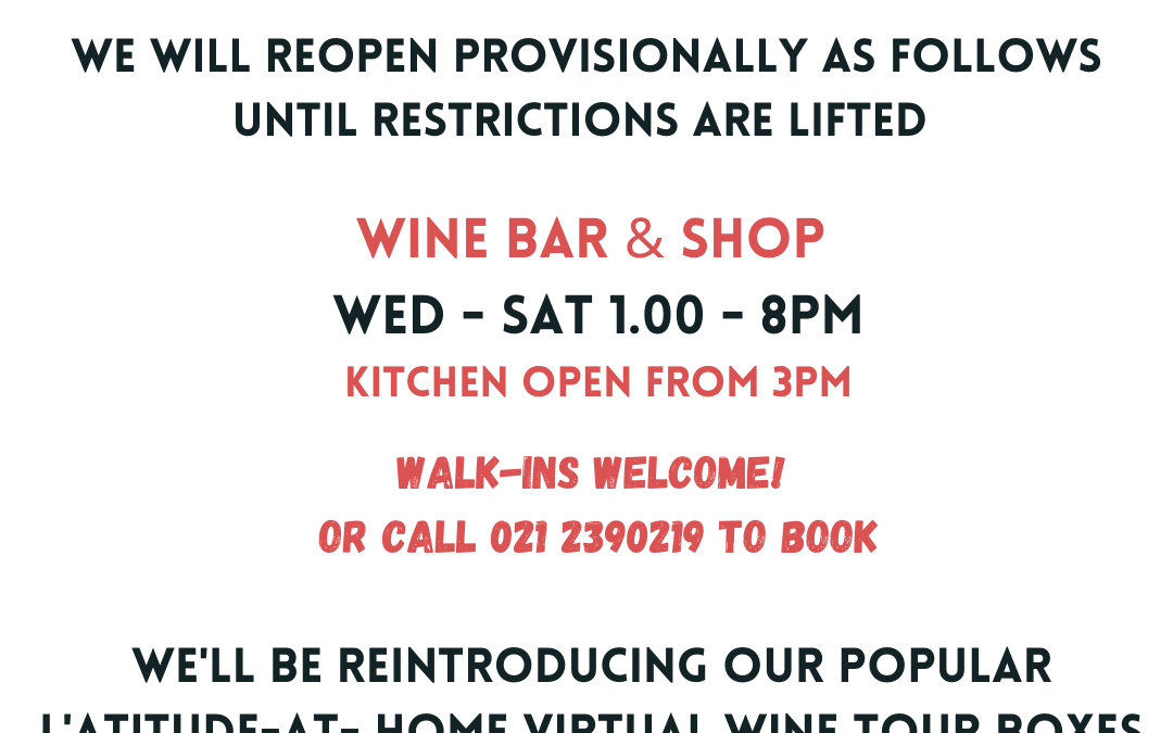 January Opening Hours