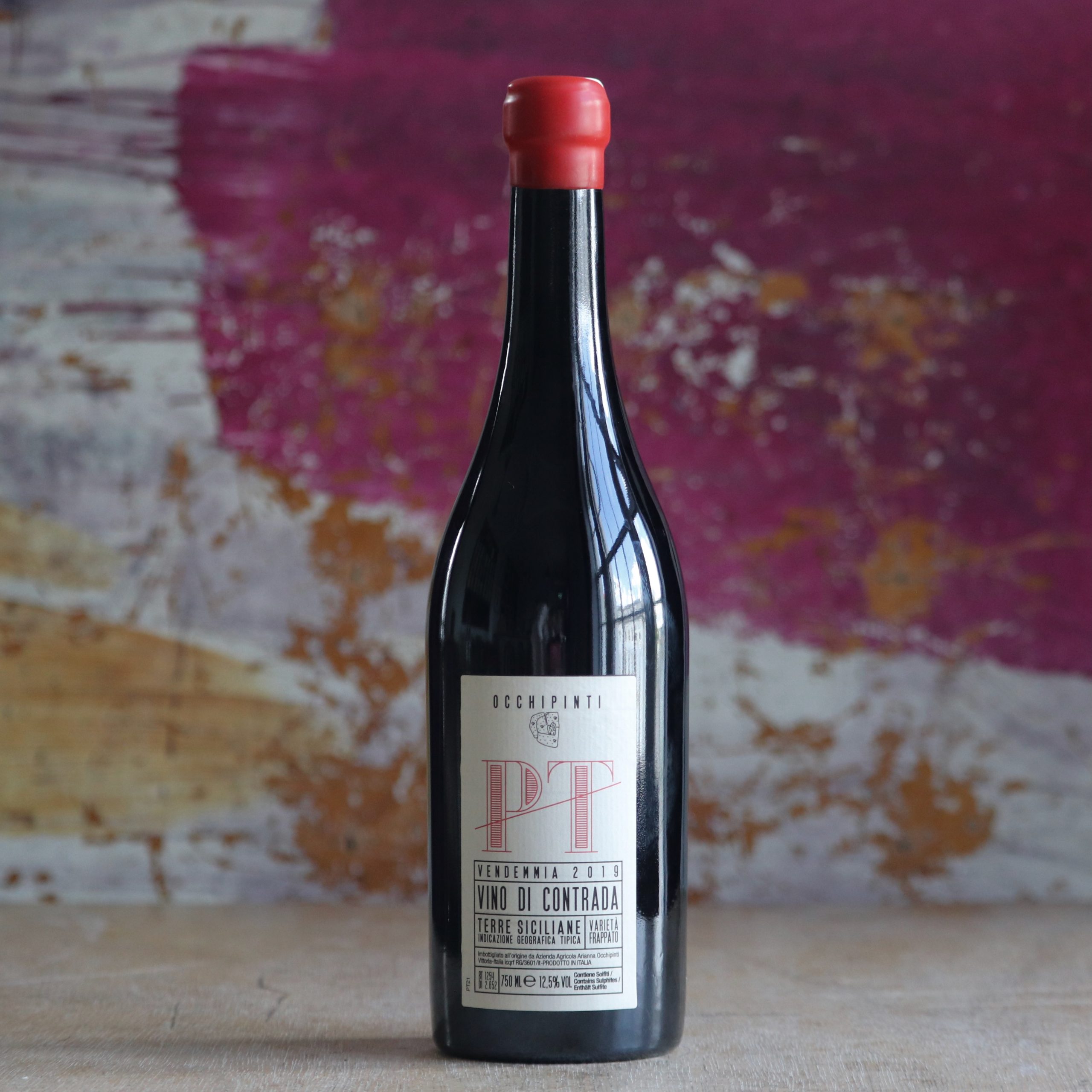 A bottle of PY by Occhipinti