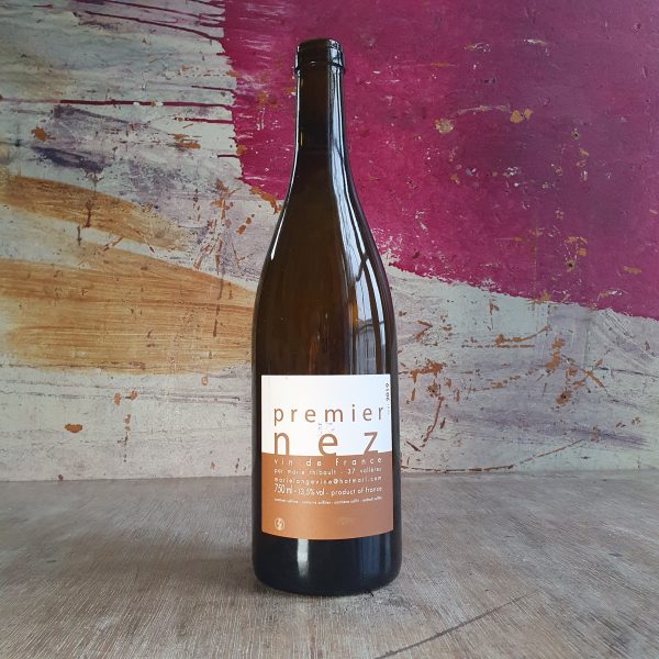 A bottle of Premier Nez chenin blanc white wine by Marie Thibault